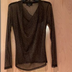 Karen Kane Glitter long sleeve dress top